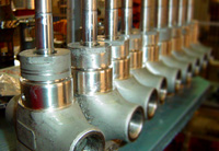 Partially assembled valves